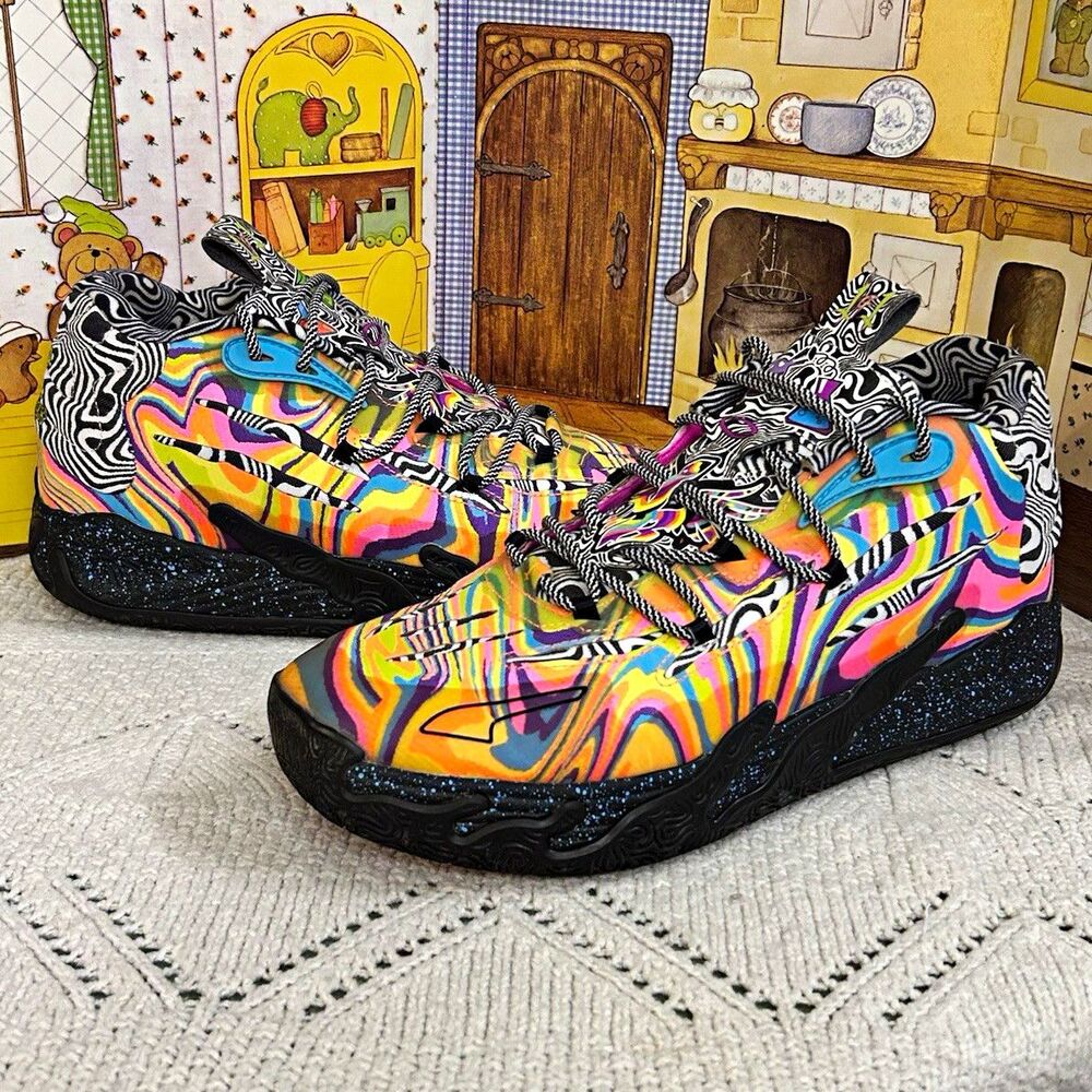 PUMA MB.03 x Dexter's Laboratory Men's Size 11 LaMelo Ball Basketball Shoes Melo